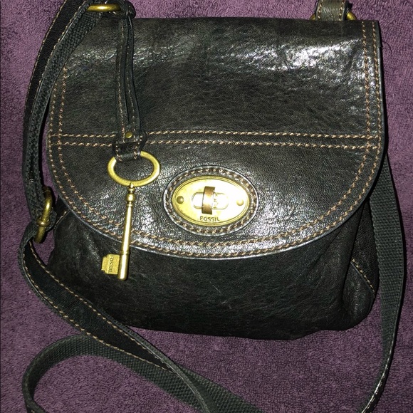 Fossil Leather Organizer Cross Body Bag - Picture 1 of 6